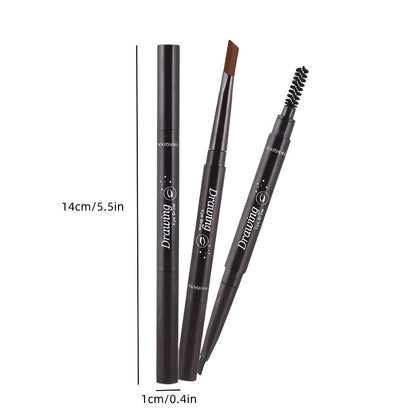 5 Colors Natural Makeup Eyebrow Pencil - Double Heads, Waterproof & Long-Lasting - Easy Ware Eyebrow Pen With Brush