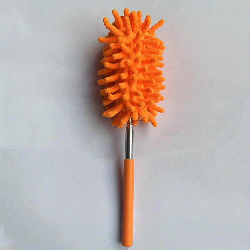 1Pc Microfiber Duster Brush: Extendable Hand Dust Cleaner for Home, Car, Furniture & Air-condition Cleaning!