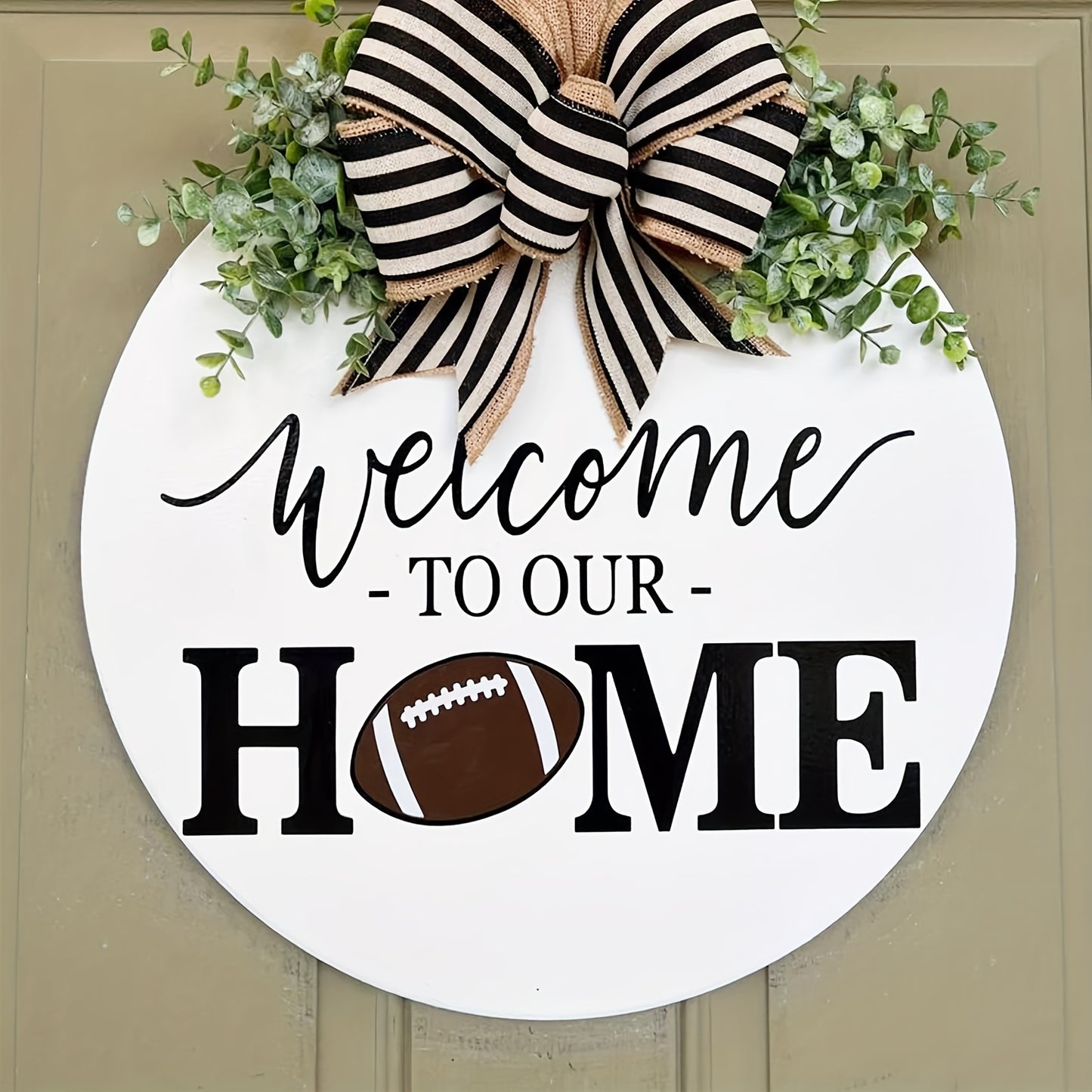 Welcome Stencils For Painting On Wood, Round Reusable Welcome Letters Stencils For Mat Wall Canvas Door, 7.87"