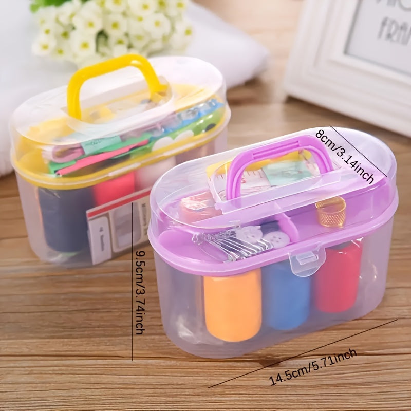 45pcs Sewing Box Set Large Household Sewing Repair Tool Storage Portable Sewing Sewing Sewing Kit