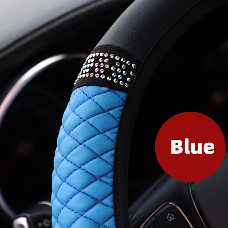 Upgrade Your Car's Interior with a Luxurious Soft Leather Steering Wheel Cover!