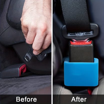 1pc Durable Silicone Car Seatbelt Buckle Holder - Keep Kids Safe & Secure on the Road!