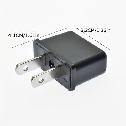 1pc Universal Charging Convertor Travel Household 220V 2 Holes 10A EU US Dual-use Transform Plug Socket Adapter Japan Plug Mini Protable Plug