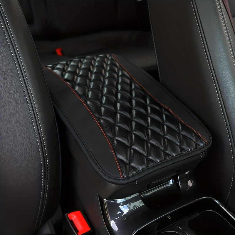 Upgrade Your Car Interior with this 1pc Sponge and PU Leather Armrest Pad Cover!