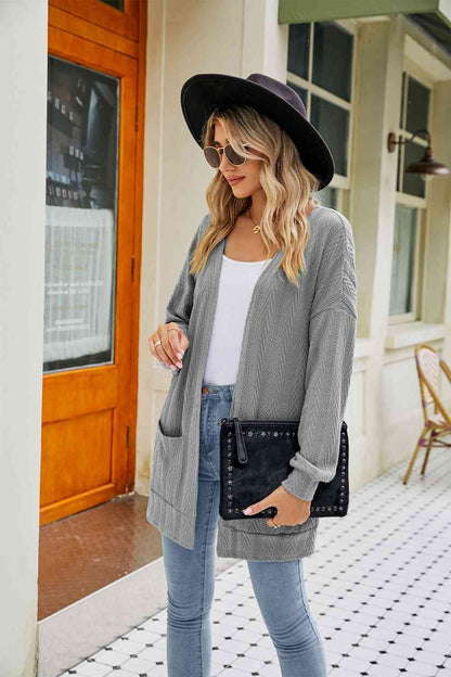 Long Sleeve Pocketed Cardigan