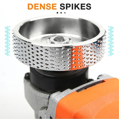 Unique Spikes Aperture 16MM Angle Grinding Disc for Woodworking Sanding and Shaping Rotary Wheel