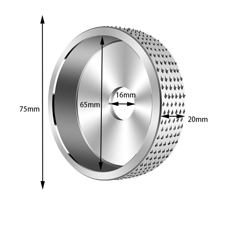 Unique Spikes Aperture 16MM Angle Grinding Disc for Woodworking Sanding and Shaping Rotary Wheel