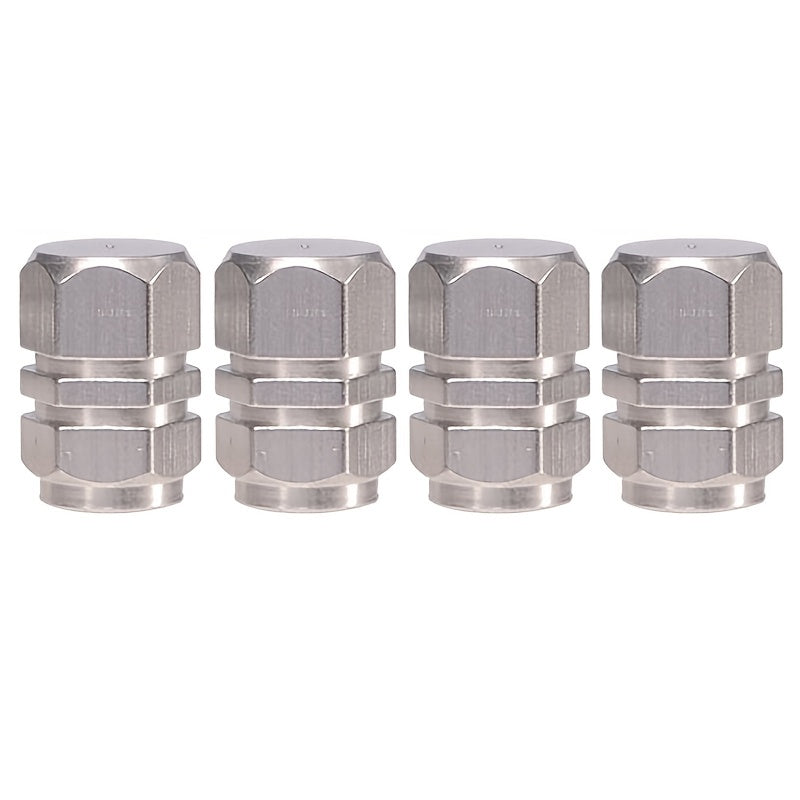 4pcs/8pcs Aluminum Alloy Car Tire Valve Caps - Dustproof & AIR Valve Caps for USA Car, Motorcycle, Truck & Bike