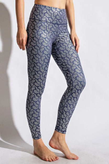 Rae Mode Full Size Printed High-Rise Yoga Leggings