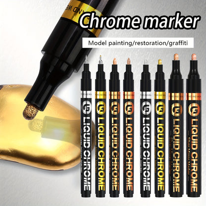 4 Styles of Easter Decoration Marker Mirror Paint Pens - Chrome Reflective Paint for Perfect Eggs!