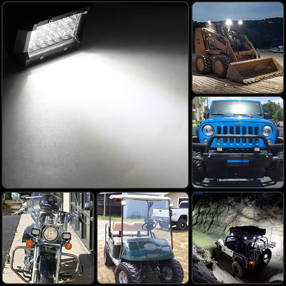 4 pack 72W 7200lm LED Work Light Pods - Waterproof Offroad Light Bar for Trucks, Trailers, Tractors, ATVs, UTVs, RVs, and Truck Driving - Enhance Visibility and Safety on the Road