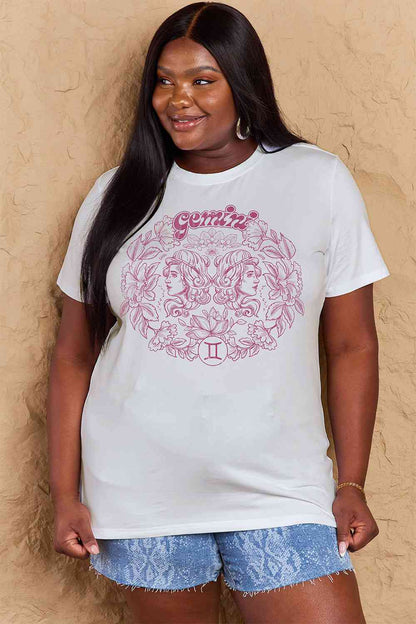 Simply Love GÉMEAUX pleine taille T-shirt graphique