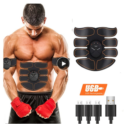 Stimulateur ABS, entraîneur d'abdos, ceinture de tonification abdominale, tonique musculaire, ceinture d'entraînement abdominale, équipement de fitness portable rechargeable, cadeau pour hommes et femmes 