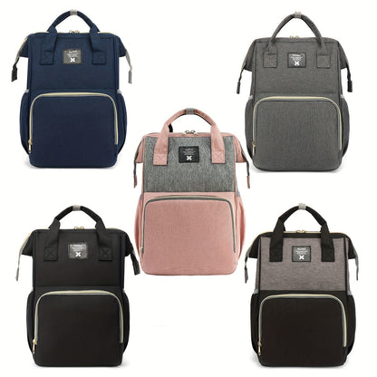 Trendy Diaper Bag Backpack - Waterproof, Multifunctional, and Perfect for Travel and Baby Care