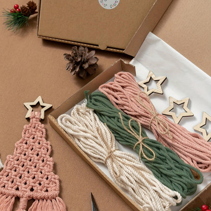 3pcs Knitted Christmas Tree DIY Kit Christmas Craft Gift Kit Very Suitable For Family And Friends Perfect Holiday Gift