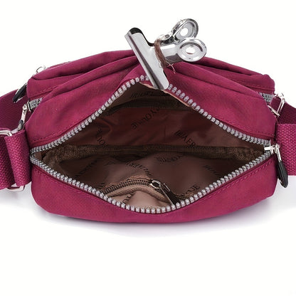 Women's Waterproof Crossbody Bag, Versatile Large Capacity Shoulder Bag