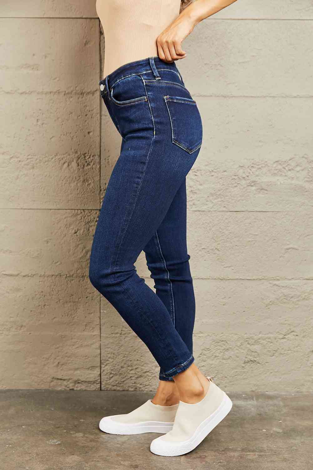 Jean slim taille mi-haute BAYEAS