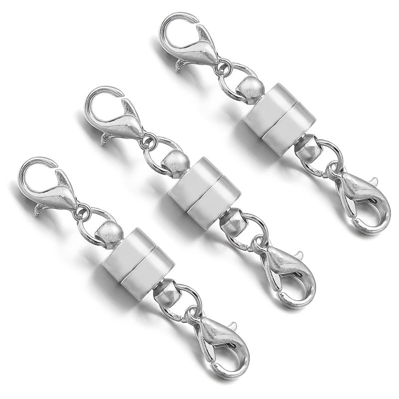 5-Pack Magnetic Clasp & Lobster Connectors - Perfect for Necklace & Bracelet DIY Jewelry!