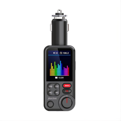 Upgrade Your Car Audio with this Wireless FM Transmitter & Microphone - Hands Free Calls & 3.0 Charging Support!