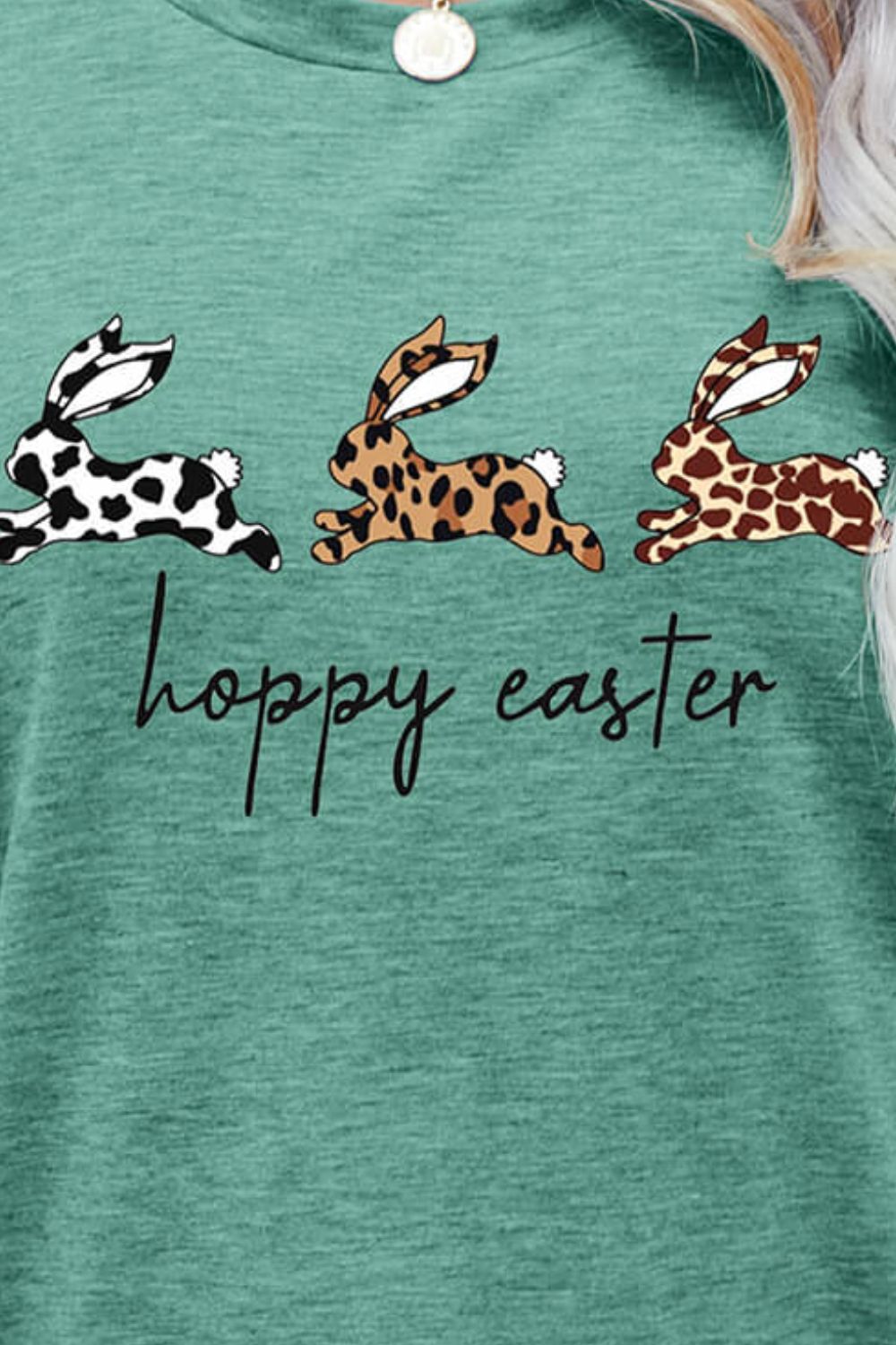 HOPPY EASTER Bunny Graphic Tee Shirt