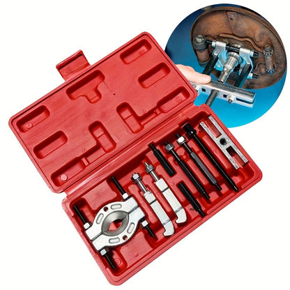 9-Piece Set of Double Disc Bearing Puller Tools - Separator Gearbox, Wave Box, Code Removal & More!