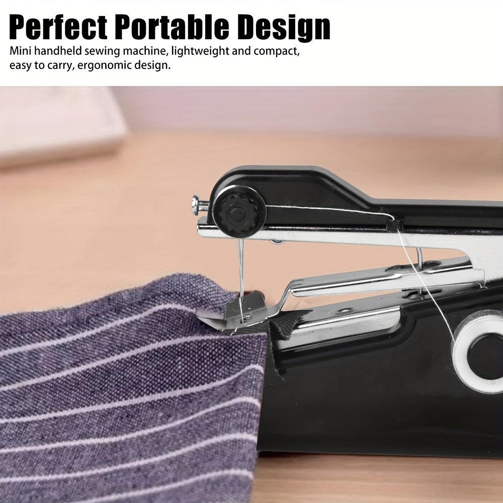 1pc Handheld Sewing Machine: Portable Cordless Tool for Home Repair & Handicrafts (Battery Not Included)