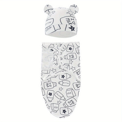 The Perfect Swaddle for Newborns: 1 Set of Small & Medium-Sized Swaddling Sleeping Bags for Boys & Girls, Easy Wrapping & Preventing Startle Reflex.