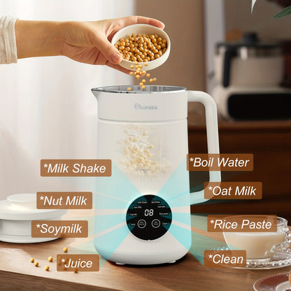 34oz/1000ml Heavy-Duty Blender - Make Delicious Soy Milk, Nut Milk, Coffee Juice & More!