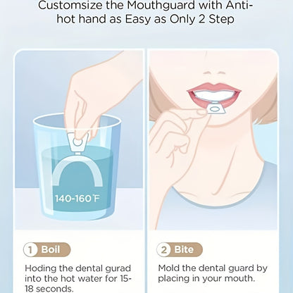 2 Pcs Dental Mouth-Guard: Protect Your Teeth from Grinding & Clenching - Sleep Aid & Health Care Oral Teeth Guard