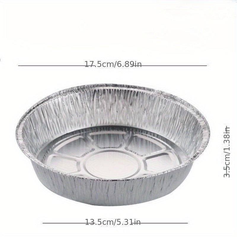 50pcs Aluminum Foil Pans For Air Fryers And Ovens, Tin Foil Paper Liners, Baking Trays, Greaseproof Tinfoil Bowls, Produced By Tkachun Technology