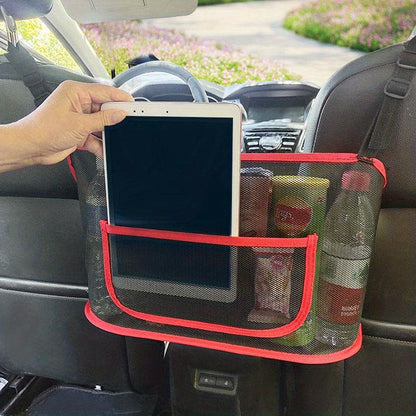 1 pc Car Seat Net Pocket Handbag Purse Holder Bag Organizer with Large Capacity and Pet Net Barrier