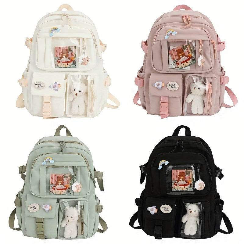 Stylish Large Capacity Backpack for High School Girls - Perfect for Junior High Students!