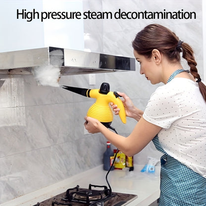 9-Piece Accessories Included: Perfect for Kitchen Stain Removal, Curtains, Car Seats, Floor, Window Cleaning - Steam Cleaner Handheld Pressurized for Perfect Cleaning!