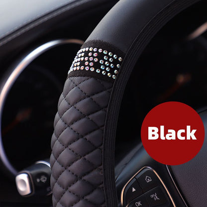 Upgrade Your Car's Interior with a Luxurious Soft Leather Steering Wheel Cover!