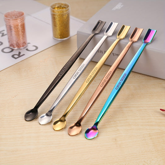 6.69inch Stainless Steel Craft Spoons For Taking Out Glitter Embossing Powders Sequins To Cards Resin Mold Epoxy Jewelry Making Tools