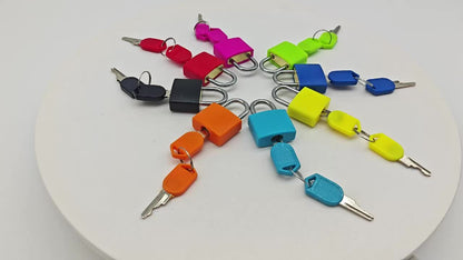 1pc Portable Small Color Plastic Lock Luggage Padlock