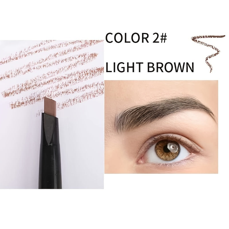 5 Colors Natural Makeup Eyebrow Pencil - Double Heads, Waterproof & Long-Lasting - Easy Ware Eyebrow Pen With Brush