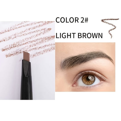 5 Colors Natural Makeup Eyebrow Pencil - Double Heads, Waterproof & Long-Lasting - Easy Ware Eyebrow Pen With Brush