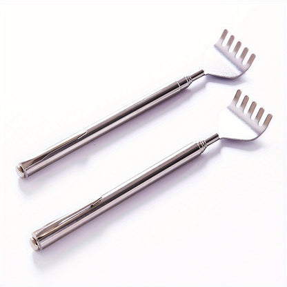 1 Pc Adjustable Back Scratcher - Stainless Steel Telescopic Portable Claw Extender - Perfect for Massage & Tickle Stick!