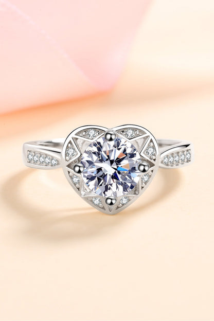 Bague Coeur Moissanite