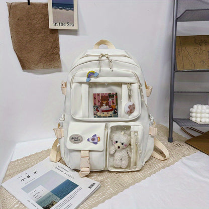 Stylish Large Capacity Backpack for High School Girls - Perfect for Junior High Students!