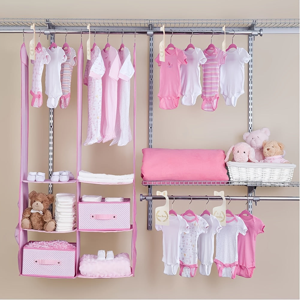 7-Pack Baby Clothes Organizer: Wardrobe Size & Age Divider for Newborn to 18-24 Months - White