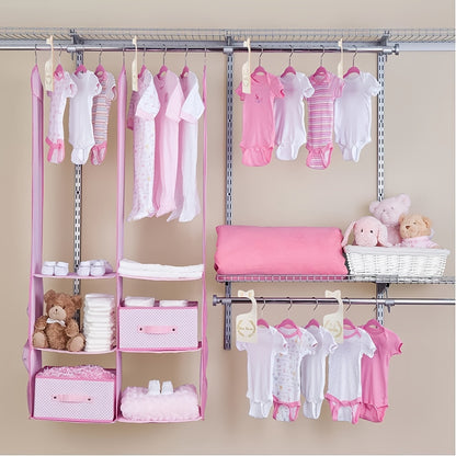 7-Pack Baby Clothes Organizer: Wardrobe Size & Age Divider for Newborn to 18-24 Months - White