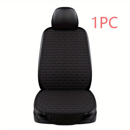 Upgrade Your Car Seat with a Luxurious Flax Linen Car Seat Cover - Universal Size!