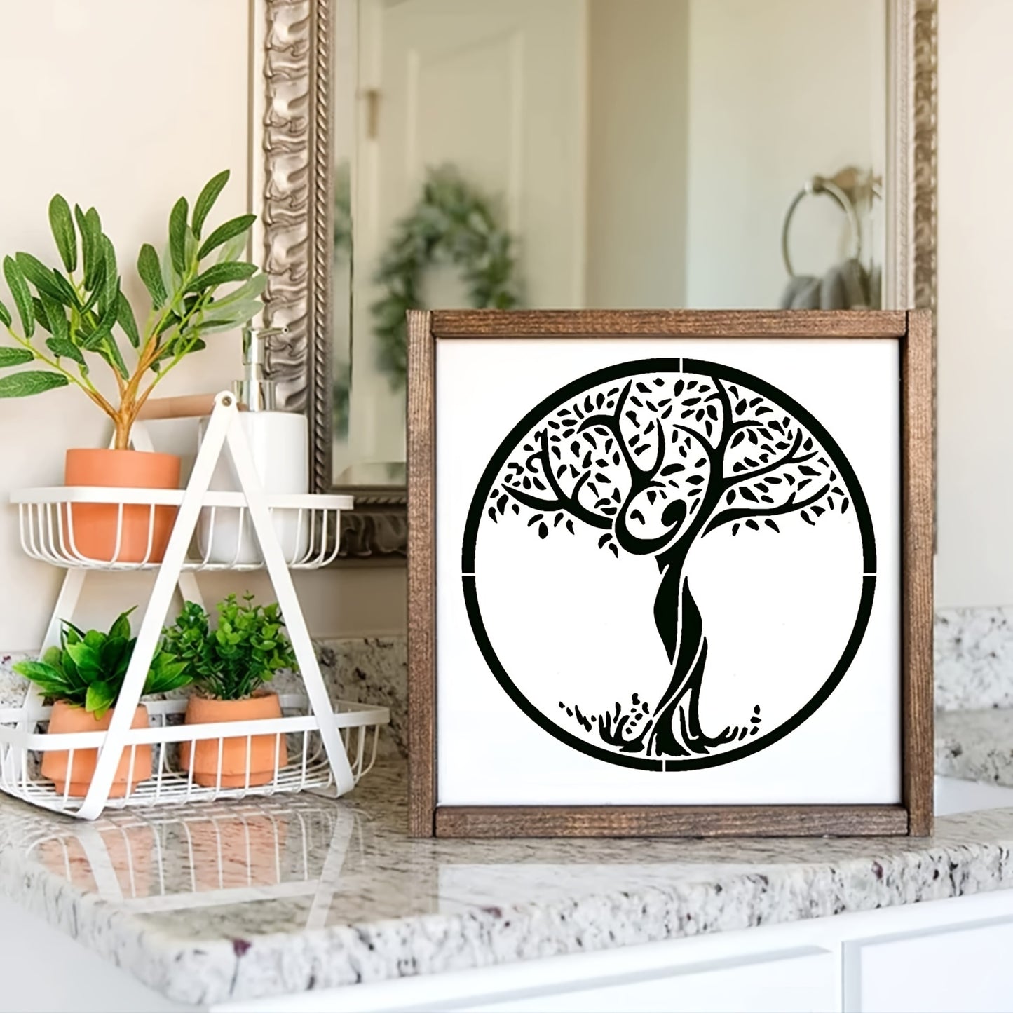 12pcs Tree of Life Stencils - Perfect for DIY Art Crafts, Wood Painting, Canvas Wall Decor & More!