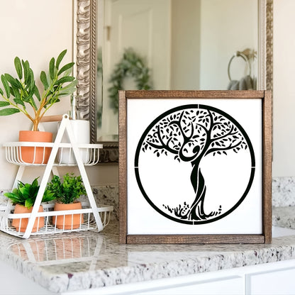 12pcs Tree of Life Stencils - Perfect for DIY Art Crafts, Wood Painting, Canvas Wall Decor & More!