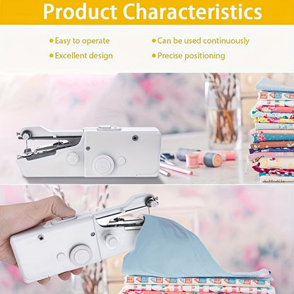 1 Set Handheld Sewing Machine: Perfect for Beginners, Easy to Use, Batteries Not Included!