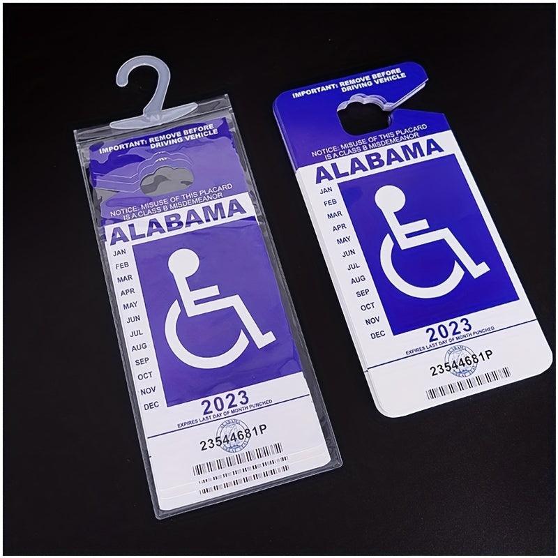 3pcs Handicap Parking Placard Holder Cover Disabled Parking Permit With Large Hanger For Autos Ultra Transparent Protective Holder Cover