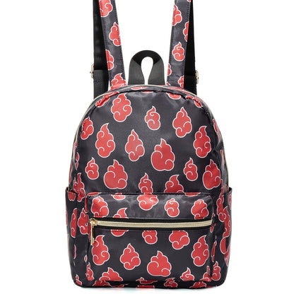 Stylish Red Cloud Print Backpack - Perfect for Work, School & Traveling!