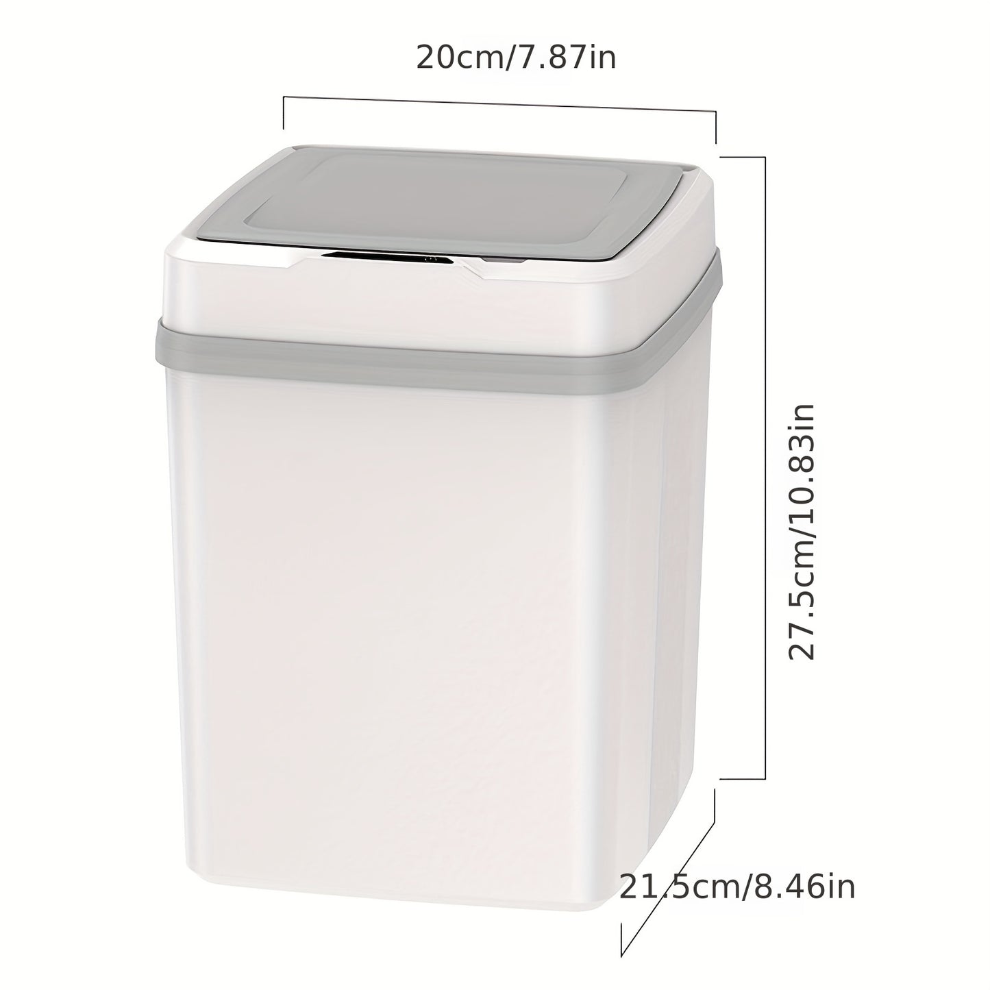 12L Smart Sensor Trash Can: Fully Automatic Multi-function Electric Touch Storage Bucket for Home, Kitchen & Bathroom